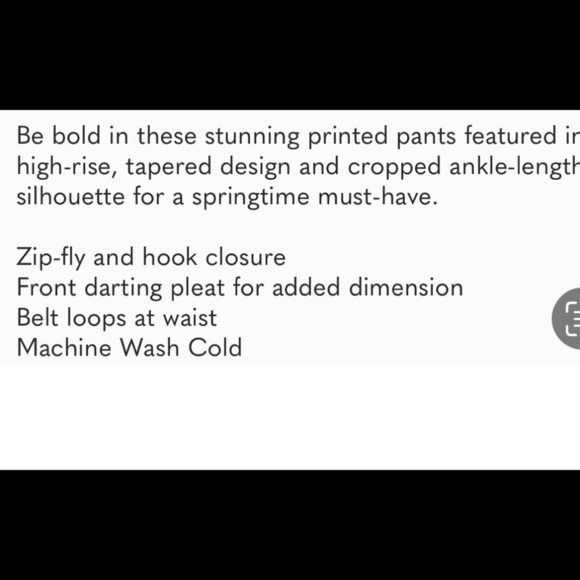 NWT Free People Tessa Tapered Trousers - Retro Floral Size 2 - Picture 3 of 16